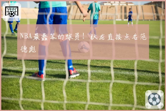 NBA最蠢笨的球员！狄龙直接点名范德彪